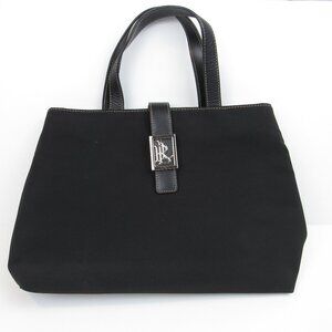 Lauren Ralph Lauren Black Purse Vintage Handbag Bag Monogram Double Handle